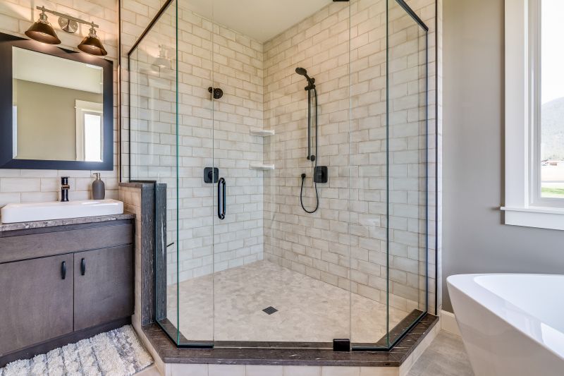 Compact Shower with Shelving