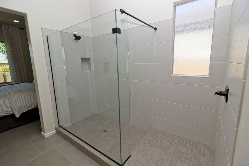 Small Bathroom Shower with Sliding Doors